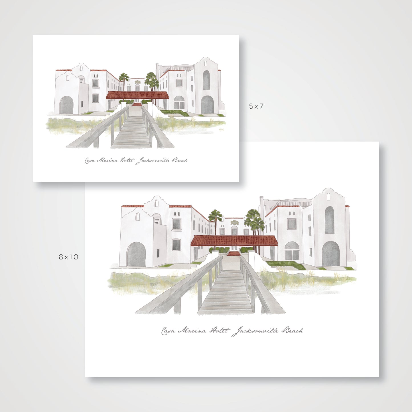 Casa Marina Hotel Art Print – A Tribute to Jacksonville Beach History