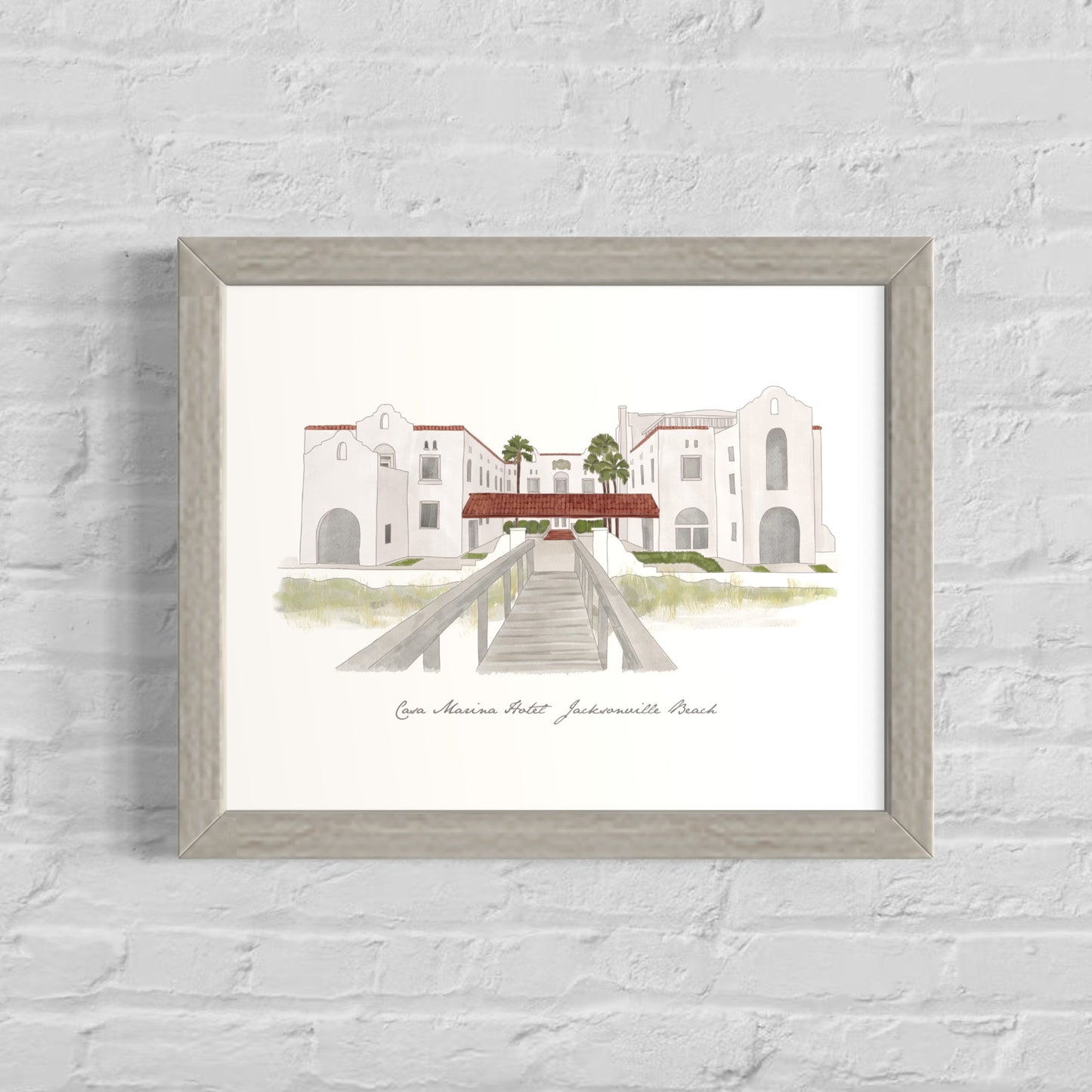 Casa Marina Hotel Art Print – A Tribute to Jacksonville Beach History