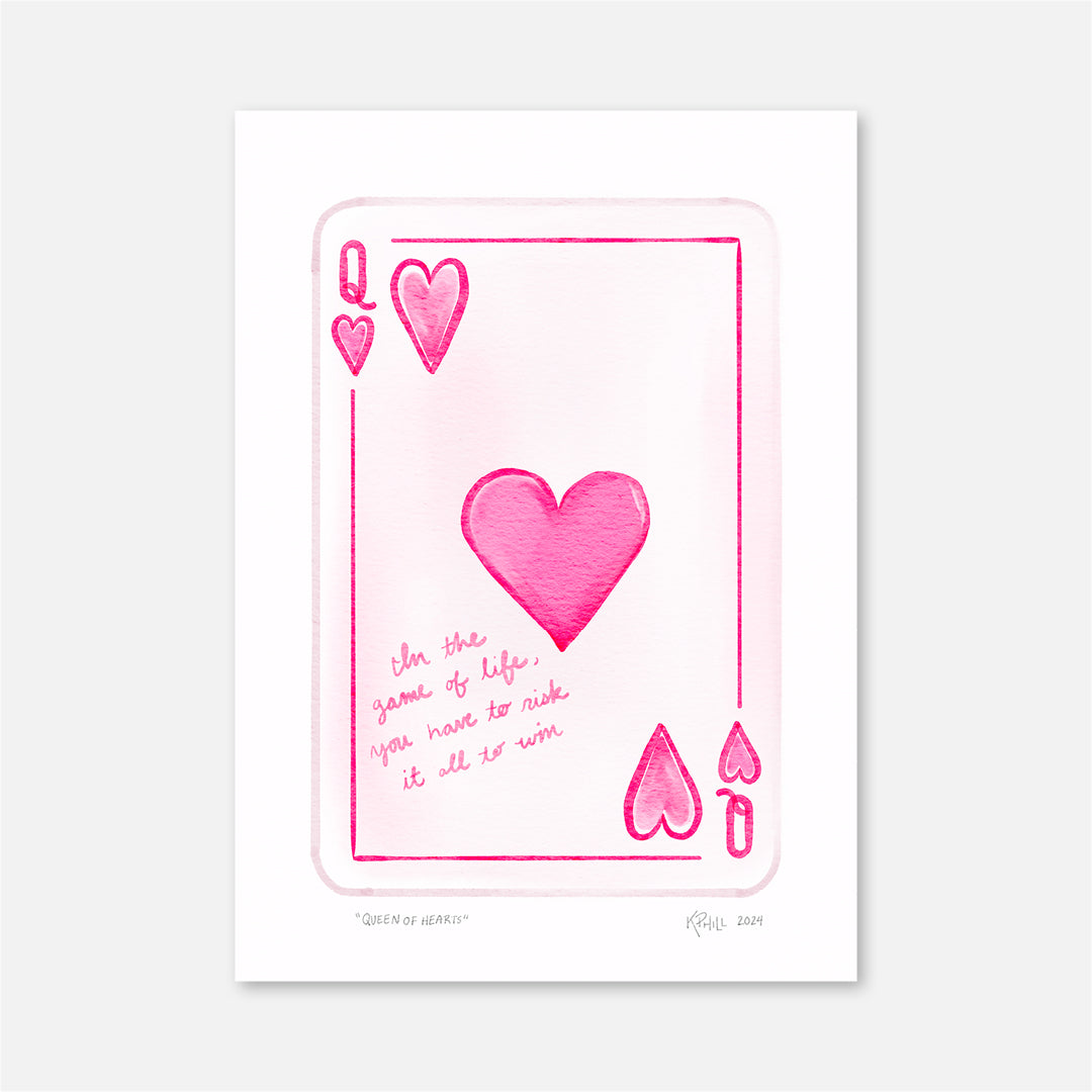 Queen of Hearts Print