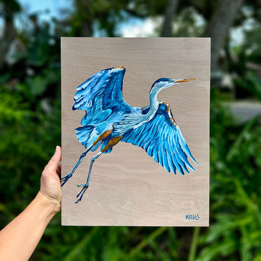 Blue Heron (Original Painting)