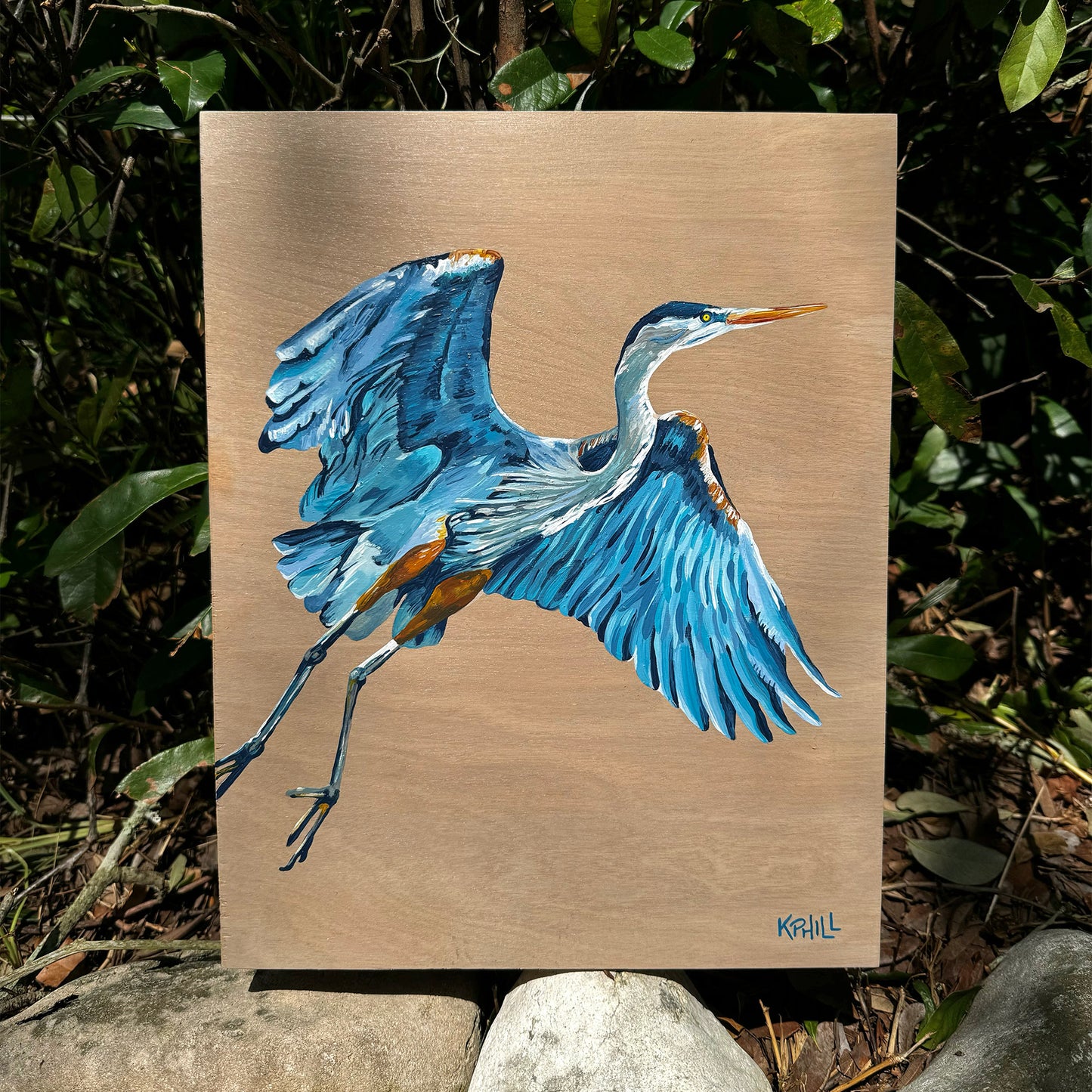 Blue Heron (Original Painting)